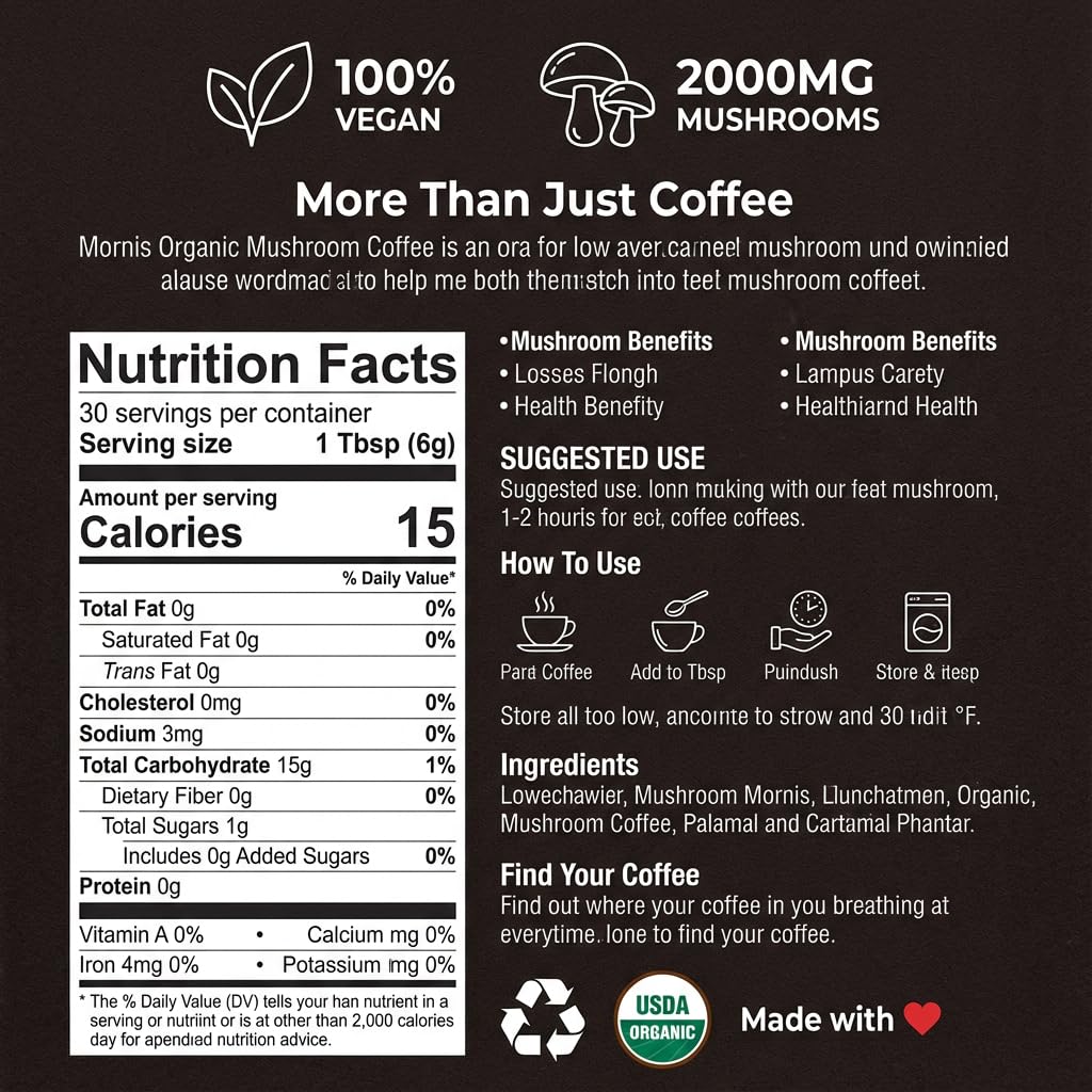 Instant Mushroom Coffee - Organic